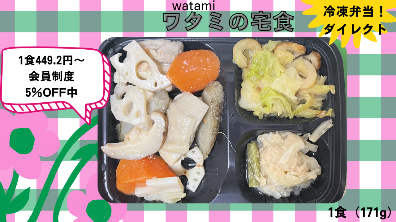 ワタミの宅食の筑前煮を実食レビューします。